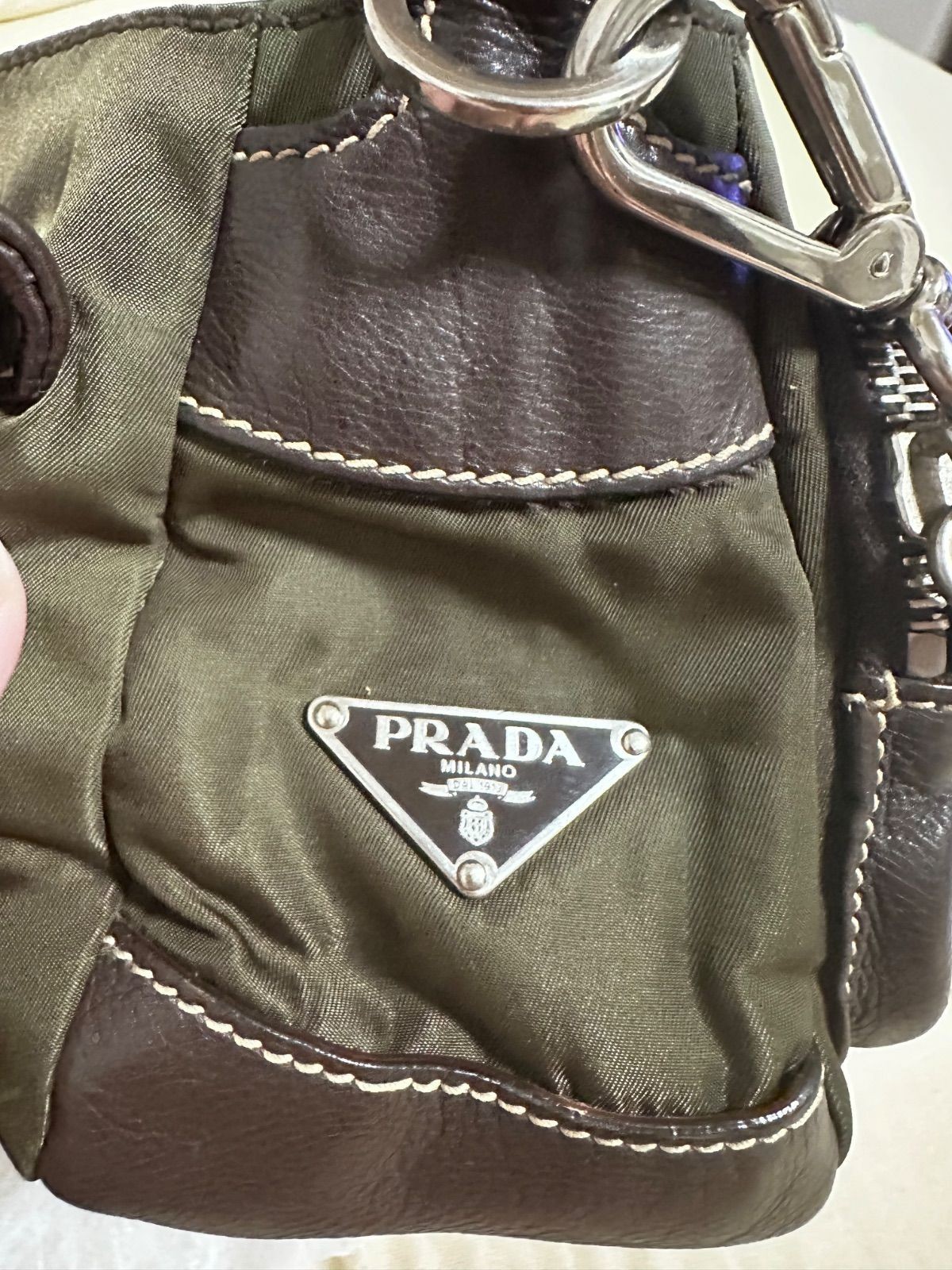 Authentic PRADA Testudo Nylon Mini Backpack Trian… - image 22