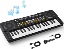 Upgraded Kids Piano Keyboard 37 Keys Toddler Keyboard with Microphone Learning