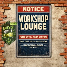 Man Cave Essentials Humorous Metal Tin Sign 8x12 Pub Bar Wall Art Decor