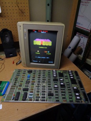 DIG DUG Video Arcade Game PCB, Tested and Working, Atari