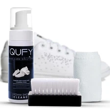 QUFY Sneaker Cleaner Kit Shoe Cleaner Fabric, Leather Suede and Nubuck Premiu...