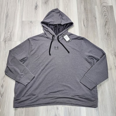 Under Armour Hoodie Women's 1X Gray Rival Terry New