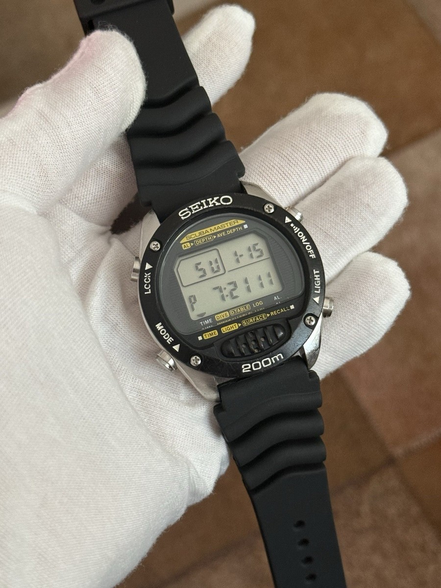 Rare Vintage Seiko Scuba Master M705-5A00 Men's Digital