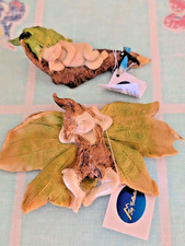 2 New Top Collection Sleeping Fairy Figurine Baby  Whimsical Fairy Garden