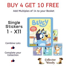 BLUEY Funny Yummy Panini Sticker Collection 2026 - Singles - #1 - #X11