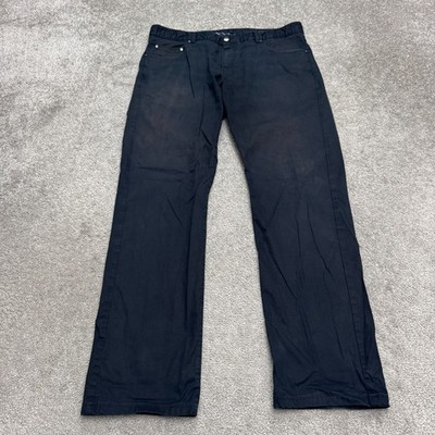 Paul & Shark Luxury Compact Stretch Chino Pants Men 36 IT 52 Navy Blue Cotton