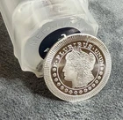1 Troy Ounce .999 Fine Silver Morgan Stackable Round Apmex Secondary