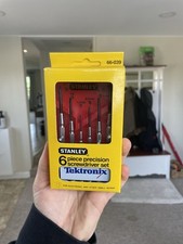 New Stanley 66-039 6 Pc Precision Screwdriver Set Phillips And Flathead