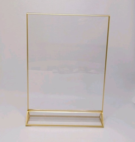 Acrylic Sign Holder 8.5" x 11" Plastic Table Top Menu Stand Double Sided