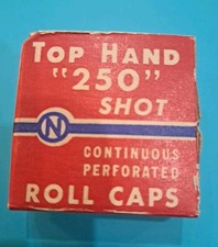 VINTAGE TOP HAND 250 SHOT ROLL CAP BOX "NOS", Unopened in original box. 5 boxes
