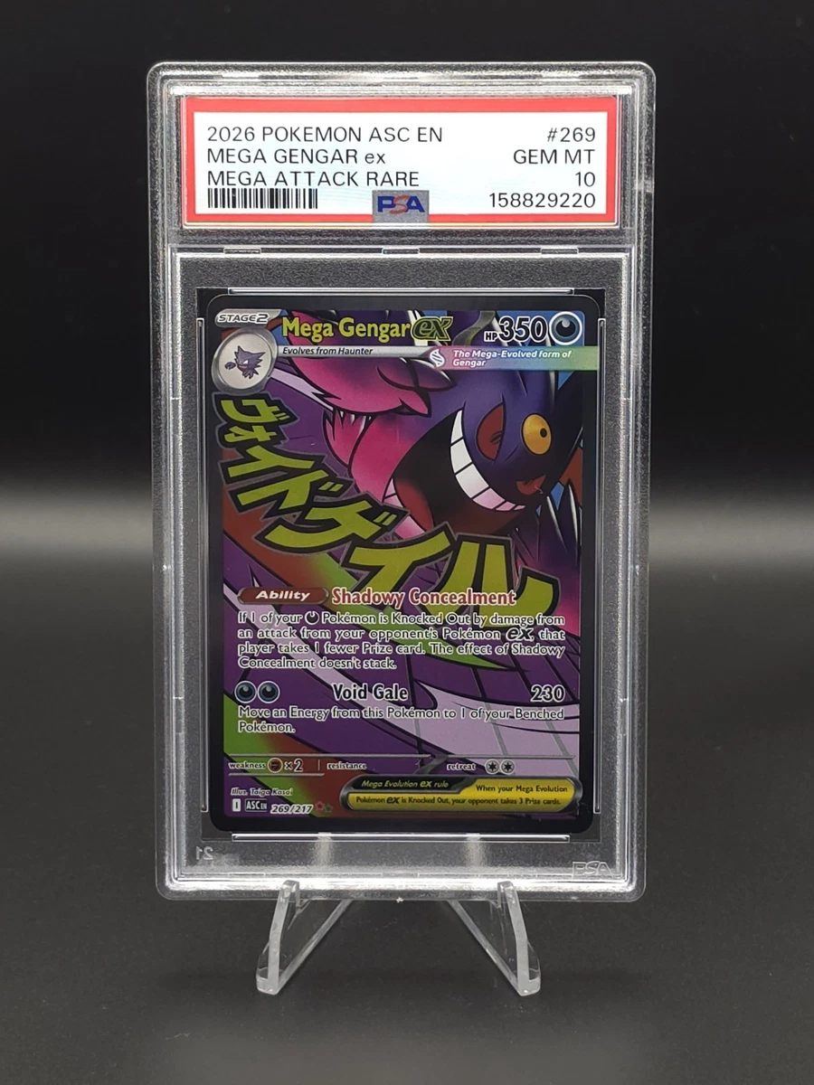 Gengar Pokémon TCG PSA Grade 10 Individual Collectable Card Game