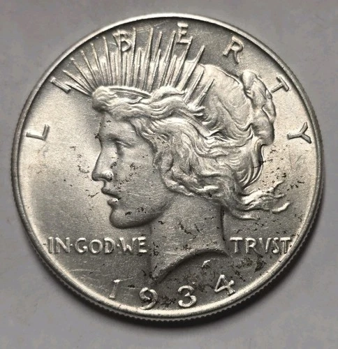 1934 Peace Silver Dollar BU SKU01