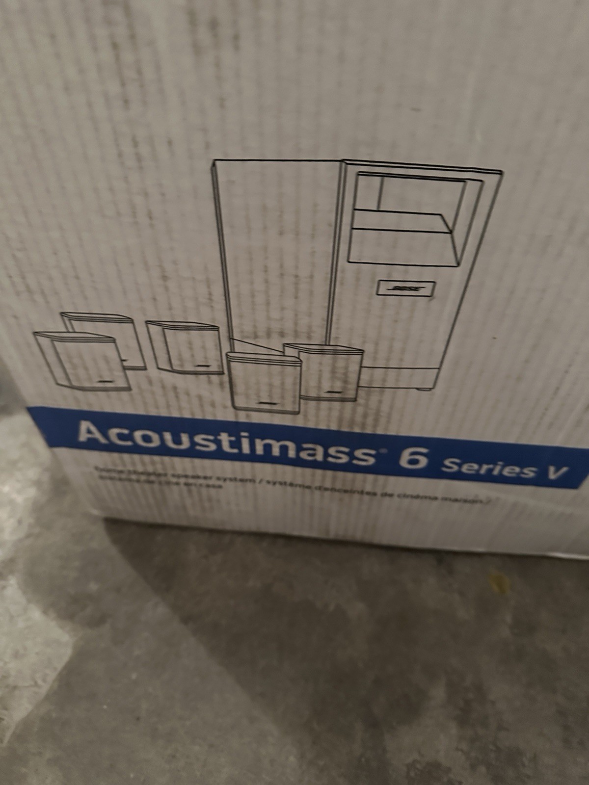 Bose Acoustimass 6 Series V Home Theater Speaker System -Black Satellite Speaker