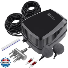 AquaMiracle All-in-One Koi Pond Aerator for Outdoor Ponds up to 1