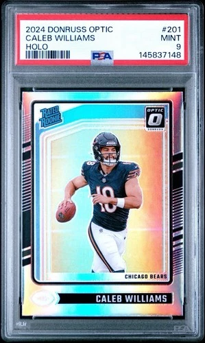 2024 Donruss Optic Holo Caleb Williams PSA 9 RC Rookie Card #201