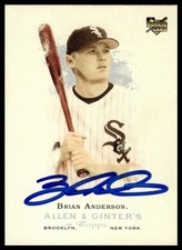 Brian Anderson White Sox 2006 Topps Allen & Ginters Signed Auto Card #254