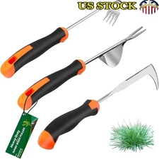 Weed Puller Tool Kit Ergonomic Stainless Steel Garden Hand Tools Weeding New