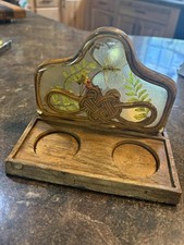 Vintage 1974 Lucite Salt N Pepper Bamboo Butterfly Design Gifts Made In USA