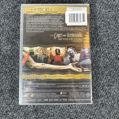 American Horror Story Hotel (DVD, 2016, 4-Discs) The Complete Fifth Season - New - Picture 2 of 4