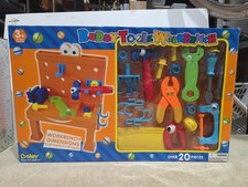 BUDDY TOOLZ WORKBENCH Boley Child Play Tool Toy Set OVER 20 PCS