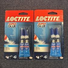 Lot 2 Loctite Super Glue Gel Packets. 2 g. Each Tube. 2 Pack: 4 Tubes Total New