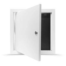 Access Panel 450x450 / Inspection Hatch / Chrome Slotted Lock / Picture Frame
