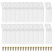 Drawer Stops, 20Pcs 1.97'' Plastic Dresser Drawer Anti-slip Stopper with Screws