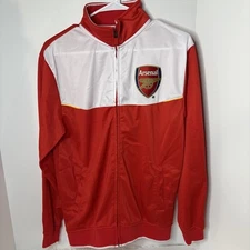Official Arsenal white/red  Zip Up Soccer Futbol Jacket  Size small
