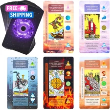 Tarot Cards with Meanings on Them for Beginners Classic Learning Training Tar...