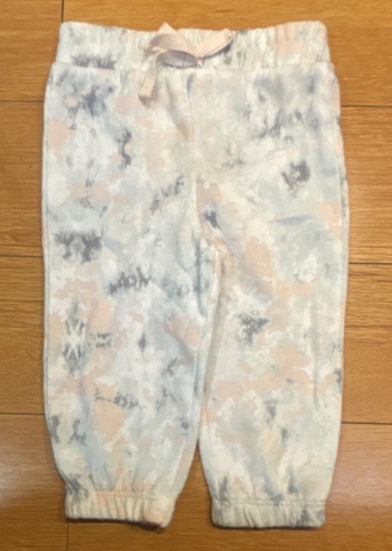Grayson Mini Sweatpants Tie Dye 6-9 Months Elastic Waist White Pink Gray Girls