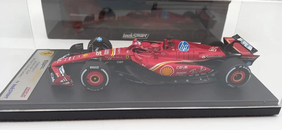 1:43 LOOKSMART MODELLINO AUTO F1 FERRARI SF-24 #16 LECLERC WINNER AUSTIN GP 2024 - Immagine 2 di 4