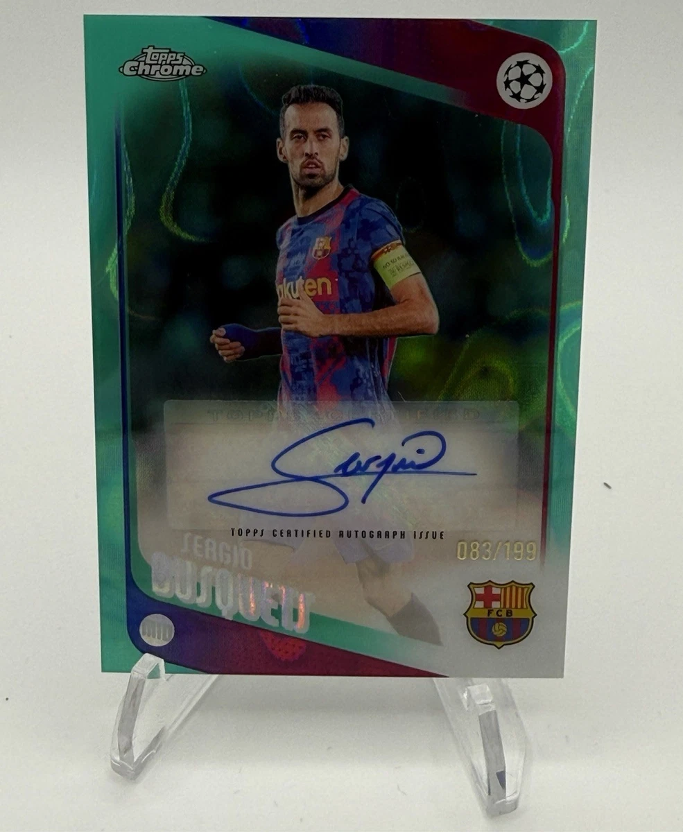Topps Soccer FC Barcelona Autographed Sports Trading Cards