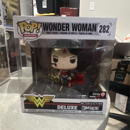 Funko Pop! DC Collection Wonder Woman Deluxe Jim Lee GameStop Exclusive #282