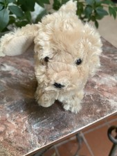 Plush Golden Doodle Puppy Dog Stuffed Animal 8  Long, 6  Tall. DOUGLAS