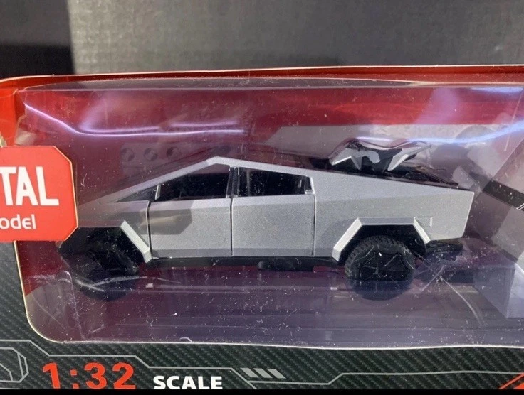 Xinhaodi Tesla Cyber Truck METAL Model with Trailer With Light and Music - Image 3 of 3