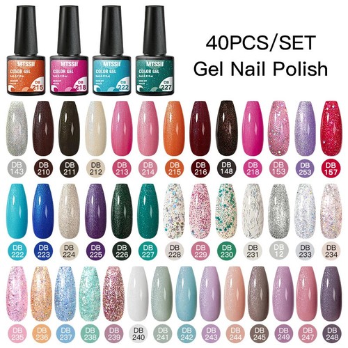 24/25/40/60PCS Smalto Gel UV Led Smalto Nail Art Off Gel Set Gel Unghie - Foto 14 di 82