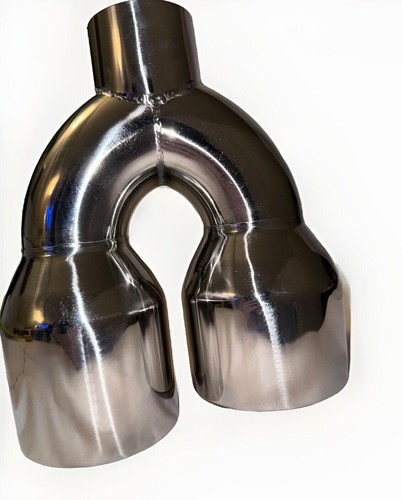 Exhaust Tips 2.5" INLET 4" OUTLET Dual Wall Round Stainless Steel TIPS CHOICE - Picture 14 of 23