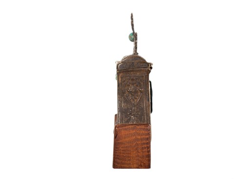 Indien 19. Jh. Eine Antike Indische Bronze - Pulverflasche Türkise - Mogulreich - Picture 7 of 9