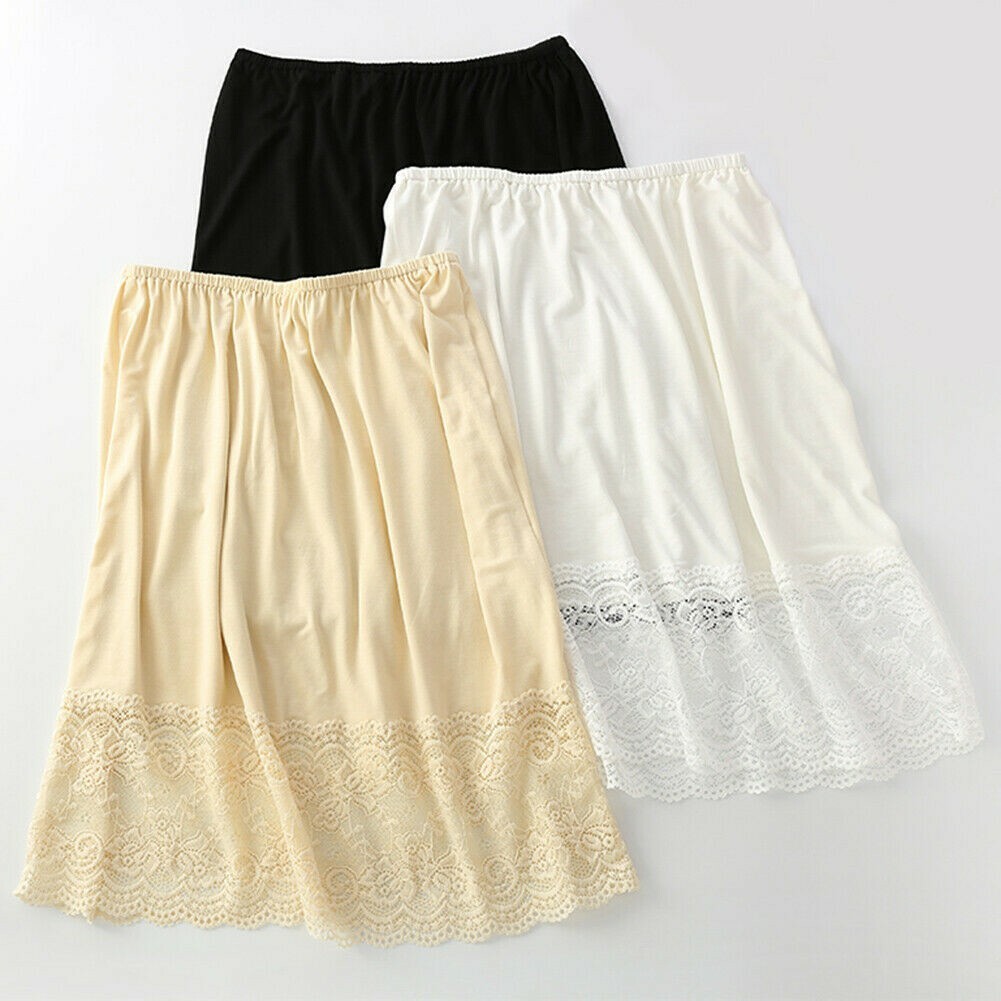midi length underskirt