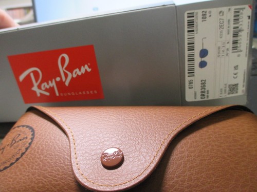 Ray-Ban Occhiali da Sole Originali RB3682 002/80 Nero Blu Unisex 51 mm - Foto 6 di 6