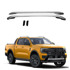 Silber Dachträger Passend Für ford ranger 2023 + 4x4 Alu Toplader Rack Rohr BAR