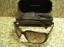    BANANA REPUBLIC ANJA SUNGLASSES 61-16-125 TORTOISE TEMPLES W/CASE ST135 3PT8
