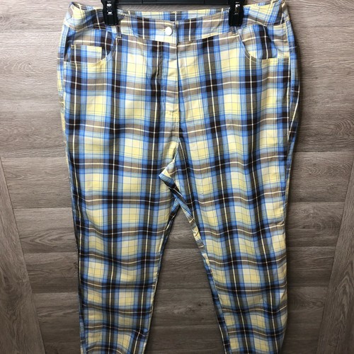 High Waist Check Trousers NWOT | eBay
