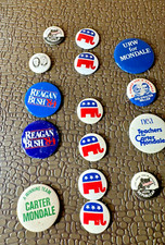 Republican Party Pinbacks Pins, Lot of 23
