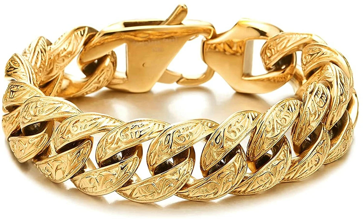 La Bella Vita Chunky Bracelet | 18k Gold Stainless Steel | levion.jewelry