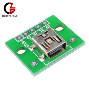 10PCS Mini USB to DIP 2.54mm Adapter Converter for PCB Board Power Supply