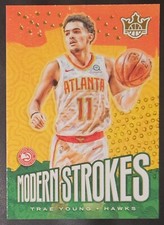Trae Young 2019-20 Panini Court Kings MODERN STROKES Insert Card (no.10)