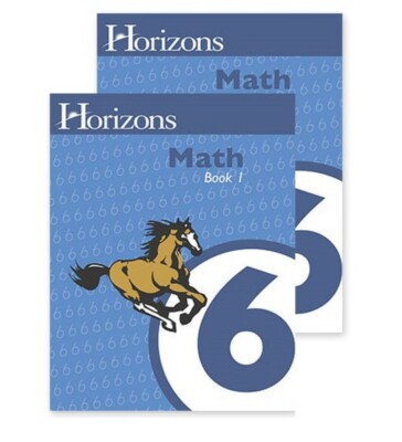Horizons 6th Grade Math Student books 1 & 2
