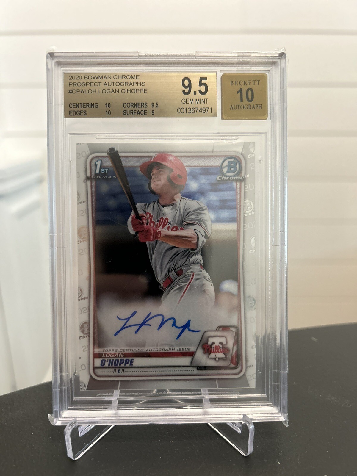 2020 Bowman Chrome - Logan O’Hoppe Autograph BSG9.5/10 #CPALOH