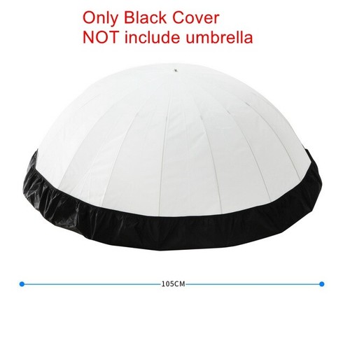Selen 41/51/65'' Black Parabolic Umbrella Soft Diffuser Cover Studio Photography - Picture 3 of 6